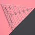 Fdit Light and Thin Acrylic Triangle Ruler, Easy to use Triangle Quilting Ruler, Clear Number for Home Kitchen...