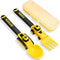 Construction Toddler Utensils - Reusable Plastic Toddler Fork and Spoon & Storage Case - Suitable for Kids Utensils Toys - Used for Toddler Gifts ...