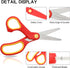 Kids Scissors 6-Pack, BURVAGY 5.5" Safety Small scissors with Cover, Student Blunt Tip Scissors for School Kids Age 4-7 8 9 10-12...