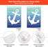 Nautical Funny Anchor Flag Double Sided Garden Flag 12×18in Inch House Flag Decorations For Outside Yard Home Holiday...