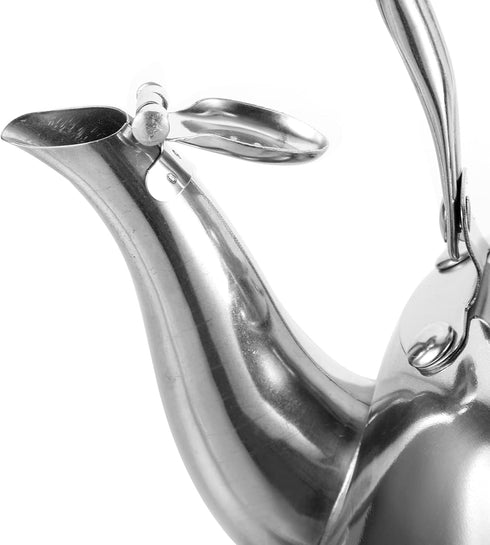 Luxshiny 1pc Chirping Kettle Hiking Tea Kettle Whistling Tea Kettle Loose Leaf Tea Kettle Stoveto Gas Stove Top Teapot Stove Teapot Stainless Stee...