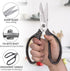 Stainless Steel Scissors Heavy Duty, Stainless Steel Scissors with Comfort Grip, All-Purpose Stainless Steel Scissors for Carpet, Cardboard, Leath...