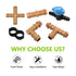 37 Pieces Drip Irrigation Fittings Kit for 1/2 Inch Tubing, Drip Irrigation Parts for Drip Sprinkler System - 12 Couplings, 9 Tees, 6 Elbows, 6 Pl...