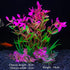 Fish Tank Accessories Green Plants ?Pink and Green Fish Tank Decorations, Aquarium Decor Plastic Plants,Small Aquarium Decorations Kit...