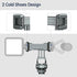 Phone Mount for Camera Hot Shoe, Aluminum Camera Hot Shoe Phone Holder with 2 Additional Cold Shoe Mounts, 360°Adjustable Phone Holder for iPhone ...