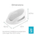 Angelcare Baby Bath Support (Grey) | Ideal for Babies Less than 6 Months Old...
