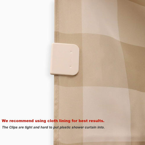 4 Pack Windproof Stop Protect Clips, Shower Splash Guard Curtain Clip, Self Adhesive Shower Curtain Clips Splash (White)...