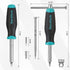 DURATECH Multi-bit Screwdriver Set, 18-in-1 Screwdriver with T-bar and Precision Screwdriver Stored in Shaft, Phillips/Slotted/Torx/Square, Profes...