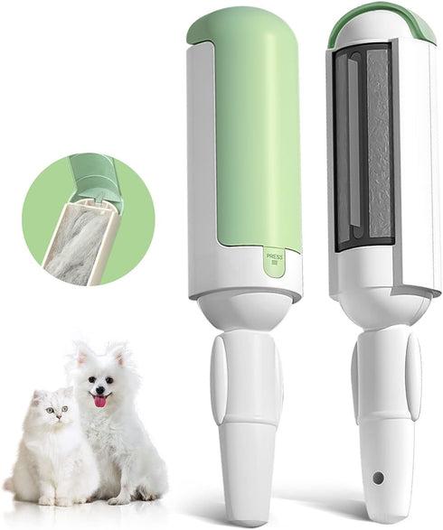 PAKEWAY 2 Pack Pet Hair Remover Roller,Reusable Dog & Cat Fur Remover with Comfy Non-Slip Handle, Portable Pet Hair Removal Tool with Self-Cleanin...