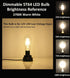 Low Voltage DC 12V/24V 6W LED Bulb, Edison Style ST21(ST64) Antique Shape, 12V PWM DC Dimmer, E26 Common Base, Warm White Light, 600LM, 60W Incand...