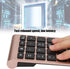 Sanpyl 22 Keys Numeric Keypad, Bluetooth Mini Keyboard, Portable Mini Financial Accounting Rechargeable Number Pad, for Laptop Desktop, PC(Rose Go...