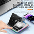 3in1 Wireless Charger Stand 15W Fast Charging for iPhone 15/14/13/12 Pro Max iWatch AirPods Charge Dock Station Holder (Silver), GBT-WD34...