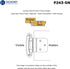 Hickory Hardware P243-VP Variable Overlay 3/8 Inch Inset - Easy Installation - Traditional Cabinet with 170° Opening Self-Closing Surface Mount Fa...