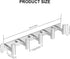 VAEHOLD Silvery Hat and Coat Wall Mount Rack - 5 Hooks for Robes, Bags, Keys, and Towels - Bathroom Towel Hanger Organizer (1 Pack)...
