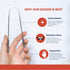 Stainless Steel Tongue Scraper for Adults with Travel Case (2 Pack) – Stainless Steel Cleaner for Daily Hygiene, Reduce Bad Breath – Oral Care Tra...