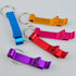 16 pcs 8 Colored Metal Bottle Opener, Split Key Ring Chain Keychain Bulk Aluminum Pocket Claw Bar Soda Beverage Beer Bottle Opener...