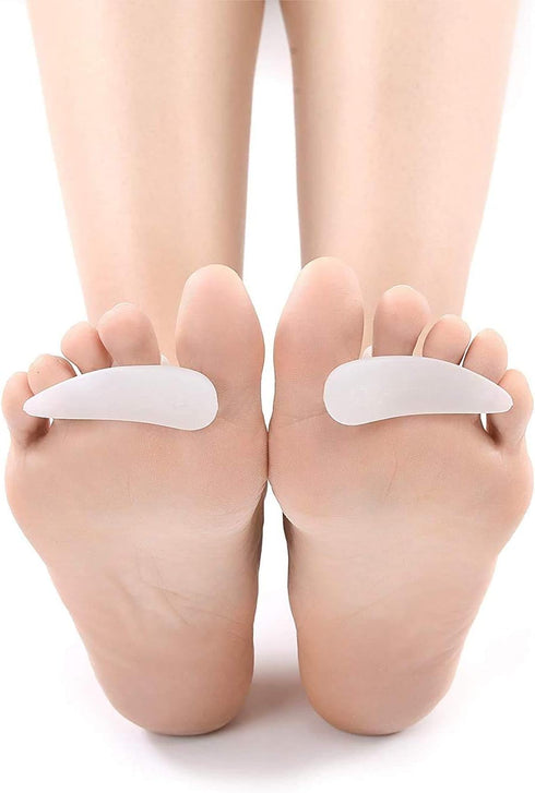 DOMG 2Pair/4Pcs Gel Hammer Toe Crest Cushions, Right/Left Hammertoe Gel Support Pads, Straightener and Corrector for Curled, Curved, Crooked, Over...