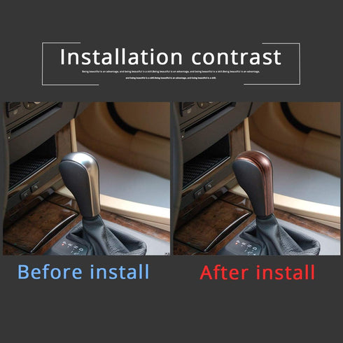 ABS Plastic Car Center Gear Shift Knob Head Cover Trim Auto Accessories for BMW E39 E60 E83 E53 E46 E61 1995-2010, Not for E61 5 Series Sedan...