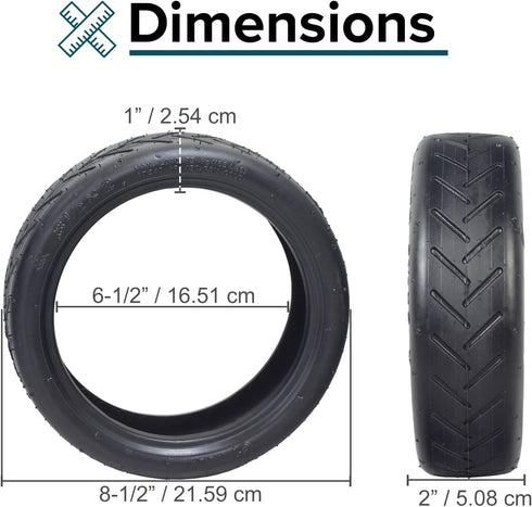 8-1/2"x 2" Tubeless Tire for the Xiaomi Mi M365...