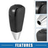 Automatic Transmission Gear Shift Knob for Toyota Land Cruiser 2008-2017 Black Cover Black Faux Leather Perforated...