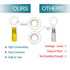120 PCS Heat Shrink Wire Connectors, 10 12 AWG Ring Terminals, 10 12 Gauge Automotive Marine Ring Connectors by Housun...