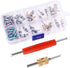 Mtsooning 102PCS Air Conditioning Valve Core Accessories Kit, AC R12 R134A Refrigeration Tire Valve Stem Cores & Removal Installer Tool, R134A Val...