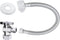 VINTEX Toilet Connector Plumbing kit?Complete Toilet Set Valve with 12" Long Stainless Steel Toilet Connector Hose?1/2 inch NOM Inlet x 3/8 inch O...