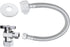 VINTEX Toilet Connector Plumbing kit?Complete Toilet Set Valve with 12" Long Stainless Steel Toilet Connector Hose?1/2 inch NOM Inlet x 3/8 inch O...