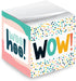 Modern Appreciation Sticky Note Cube / 600 Sheets / 2.75" Motivational Memo Block Printed On 4 Sides/Colorful Empowering Messages/Made in USA...