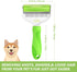Pet Grooming Brush - 2 In 1 Dog Brush for Shedding & Dematting Undercoat Rake, Switchable Cutter Head, Reduces Shedding by Up to 95%, Great for Sh...