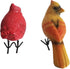 Polyresin Cardinal Christmas Bird for Patio Garden Ornament Decoration Outdoor Decoration Small Status Couple Bird...