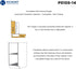 Hickory Hardware P5105-14 Euro Cabinet Concealed Hinge - Self Closing Feature - Easy Installation hinge - Full Overlay Frameless Design with 105° ...