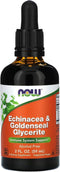 NOW Supplements, Echinacea & Goldenseal Glycerite with Dropper, Immune System Support*, 2-Ounce...