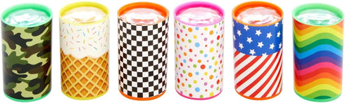 BLUE PANDA 48 Mini Kaleidoscope Style Prism Toys for Kids - Bulk Birthday Party Favors, Vintage-Style Retro Tubes (6 Designs, 1.7x1.1 in)...