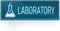 9"x3" Laboratory Sign Self-adhesive Door Wall Window Signage for House Home Office School (Blue)...