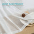 Cozynight White Sheer Tier Curtains 36 inch Length Linen Curtain Sheers Transparent Half Window Curtains Kitchen Tiers Bathroom Cafe Curtain Light...