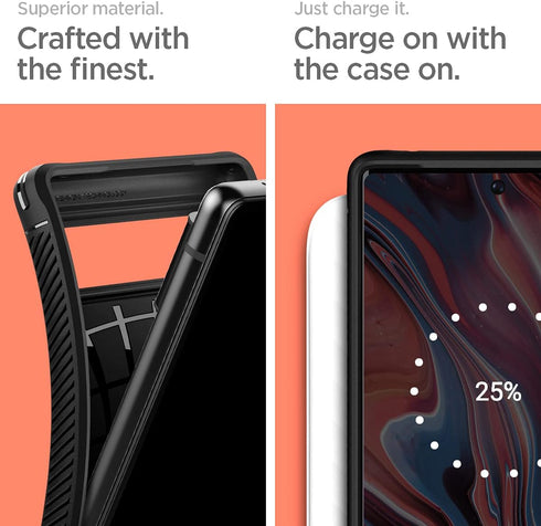 Spigen Rugged Armor Designed for Google Pixel 6 Case (2021) - Matte Black...