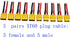 Blomiky XT60H 5 Pairs Female and Male 14AWG Silicon Wire Extention Deans XT60 Plug Connector for RC Cars Drone Lithium Battery XT60 Plug 5...
