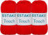 Estako Touch (3- Skeins Pack)%100 Premium Micro Acrylic Yarn 3x100 gr (3x246 yds) (2510 - Red)......