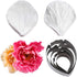 KALAIEN 5pcs Stainless Steel Peony Cutter 2pcs Fondant Silicone Mold Gumpaste Peony Sugarcraft Flower Veining Mold Veiner Petal Making Tool...