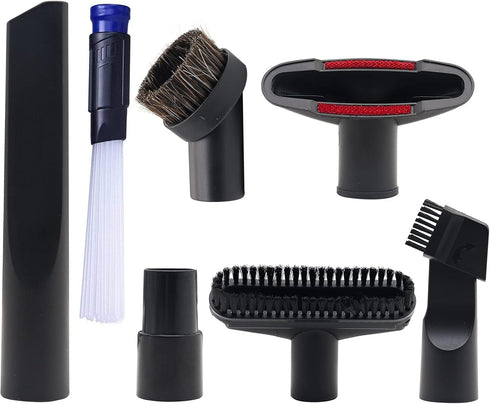 1 1/4" Shop Vacuum Attachments Brushes Kit 1-1/4 inch 1-3/8 inch Vacuum Cleaner Accessories, Set of 7...