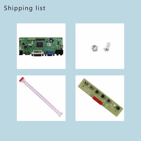 VSDISPLAY DVI VGA Audio LCD Controller Board Fit for 17 inch 4:3 1280X960 DV170YGZ-N10 DV170YGM-N10...