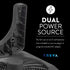 O2COOL Treva 10-Inch Portable Desktop Air Circulation Battery Fan, 2 Speed, Compact Folding & Tilt Design, with AC Adapter (Graphite)...