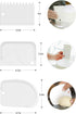 Cake Scraper Set of 9 Packs Cake Scraper Cake Decorating Comb Icing Smoother for cake decorating Plastic baking scraper Decorating Cake Edge Kitch...