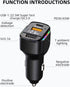 GemCoo USB C Car Charger, 80W PD36W&QC3.0 Fast Charging Car Charger Adapter Cigarette Lighter Charger Plug for iPhone 14 13 12 11, iPad, Samsung G...