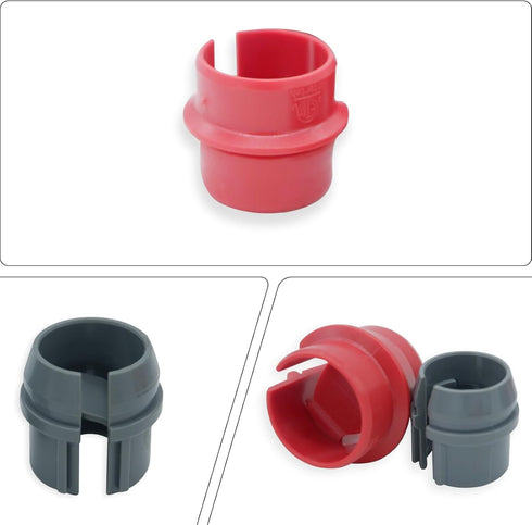 50 Pcs 1/2 and 3/4 Inch Non-Metallic Cable Connectors Snap Style Labor Saving Snap Installation, Single Cable 14/2-10/3 AWG, Two Cables 14/2-12/2-...
