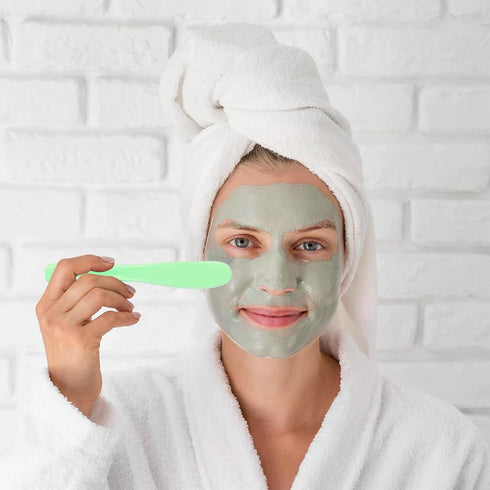 10 PCS Face Mask Applicator Plastic Cosmetic Spatula Multipurpose Jelly Mask Applicator Face Makeup Spatula Reusable Beauty Spatula Skincare Tools...