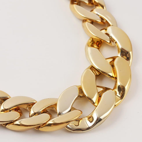 Chunky Choker Necklace Gold Cuban Link Chain Necklace Punk Paperclip Chain Choker Necklace for Women Girls (Style 1)...