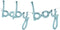 Tellpet Baby Boy Balloons, Blue Baby Boy Letter Balloon Baby Shower Decorations for Boy...