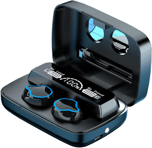 TWS Bluetooth Headphones,HD Stereo Noise Cancelling Wireless Earphones,Bluetooth 5.1 Earbuds 180H Playtime Wireless Charging Case & Power Display,...